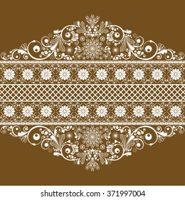 vector vintage floral  background