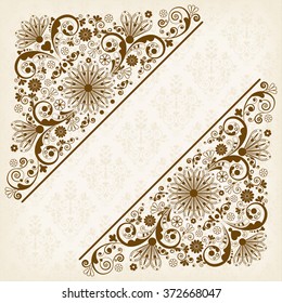 vector vintage floral  background