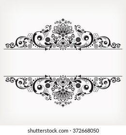 vector vintage floral  background