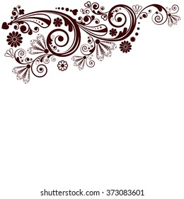 vector vintage floral  background