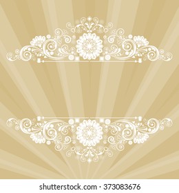 vector vintage floral  background