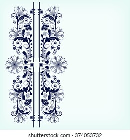 vector vintage floral  background