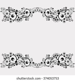 vector vintage floral  background