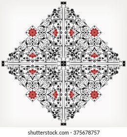 vector vintage floral  background