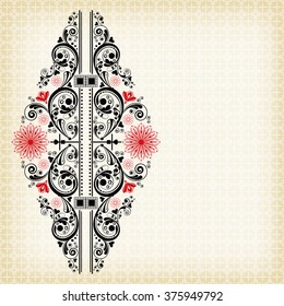 vector vintage floral  background