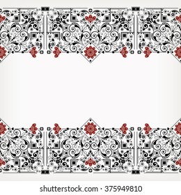 vector vintage floral  background