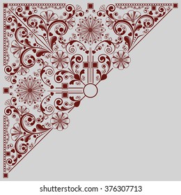 vector vintage floral  background