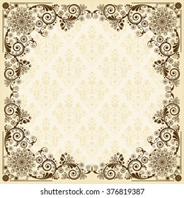 vector vintage floral  background
