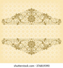 vector vintage floral  background