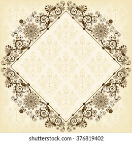 vector vintage floral  background