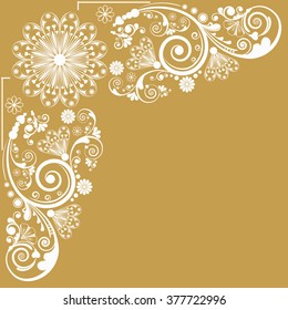 vector vintage floral  background