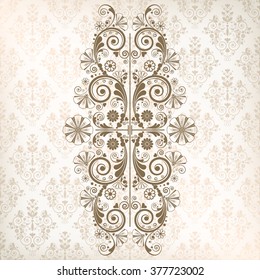 vector vintage floral  background