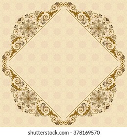 vector vintage floral  background
