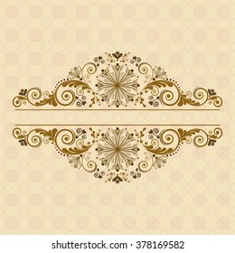 vector vintage floral  background