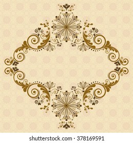vector vintage floral  background