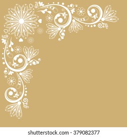 vector vintage floral  background