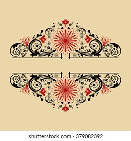 vector vintage floral  background
