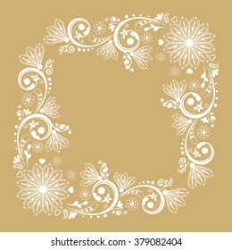 vector vintage floral  background