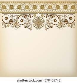 vector vintage floral  background