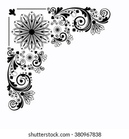 vector vintage floral  background