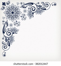 vector vintage floral  background