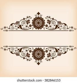 vector vintage floral  background