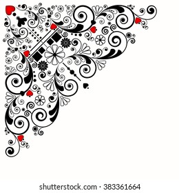 vector vintage floral  background