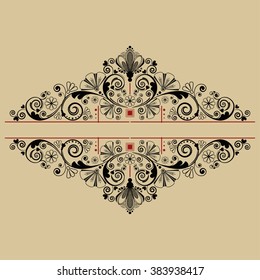 vector vintage floral  background