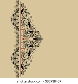 vector vintage floral  background