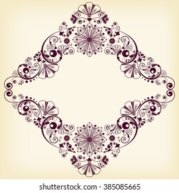 vector vintage floral  background