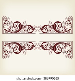 vector vintage floral  background