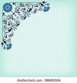 vector vintage floral  background