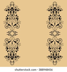 vector vintage floral  background