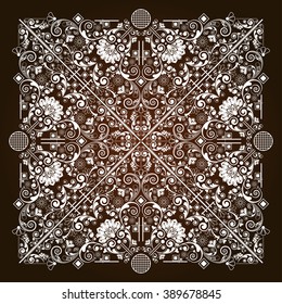 vector vintage floral  background