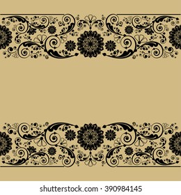 vector vintage floral  background