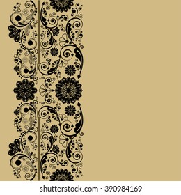 fondo floral vectorial vintado