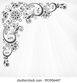 vector vintage floral  background