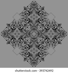 vector vintage floral  background