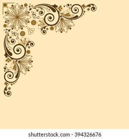vector vintage floral  background