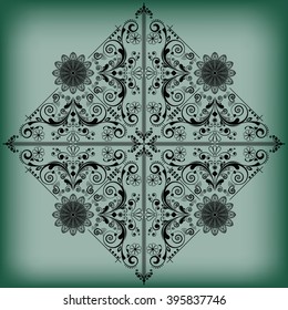 vector vintage floral  background