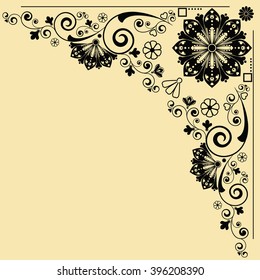 vector vintage floral  background