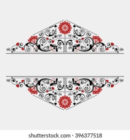 vector vintage floral  background