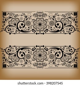 vector vintage floral  background