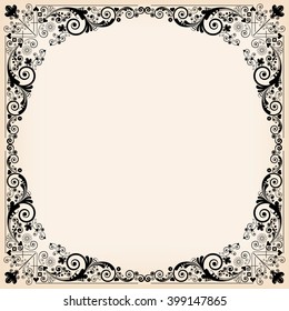 vector vintage floral  background