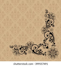 vector vintage floral  background