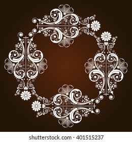 vector vintage floral  background