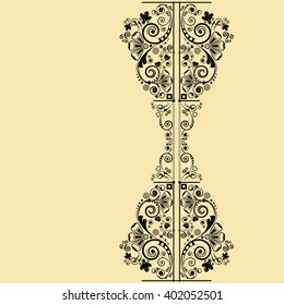 vector vintage floral  background