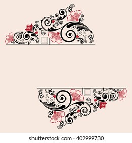 vector vintage floral  background