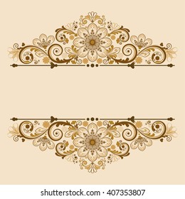 vector vintage floral  background