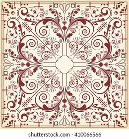 vector vintage floral  background